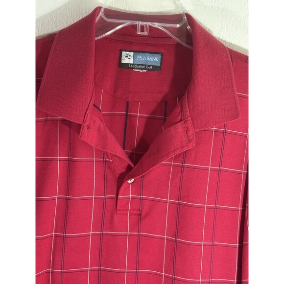 JOS A. BANK MENS LARGE LEADBETTER GOLF POLO STAY COOL TECHNOLOGY STRIPED COTTON - Picture 6 of 9